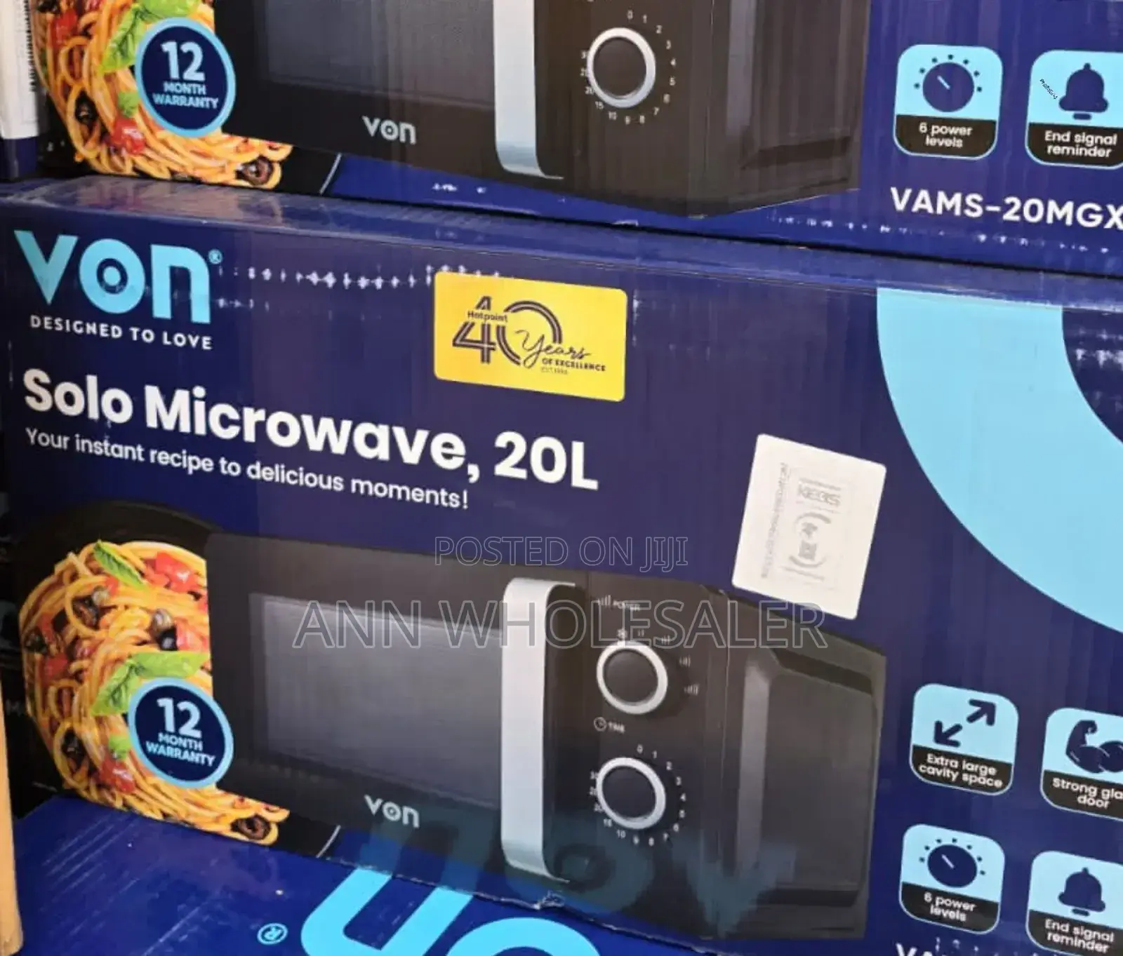 Von Manual 20 Litres Microwave v/N20l