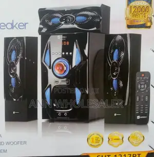 Sayona 3.1 Channel Subwoofer SHT 1217BT, 12000W P.M.P.O PPS