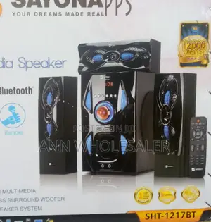 Sayona 3.1 Channel Subwoofer SHT 1217BT, 12000W PPS