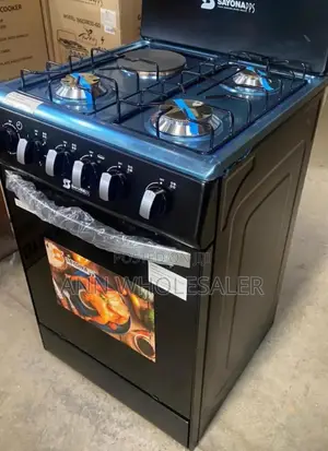 Sayona 3G+1E Standing Cooker With Gas Oven S3G+1E