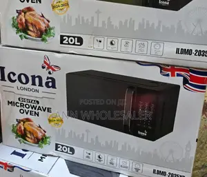 Black 20ltrs Icona Microwave Oven IC20L