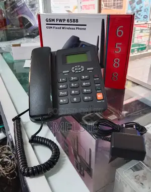GSM FWP 6588 Fixed Wireless Phone - With SIM Card Slot,