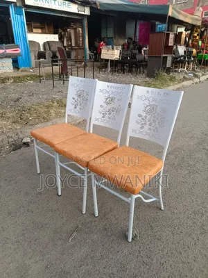 Antique White Coated, Mabati Chairs 