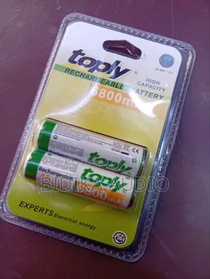 Original Toply Rechargeable Battery 6800mah 2pcs