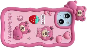 Soft Silicone Case for Apple Bear for iPhone 14 Pro Max