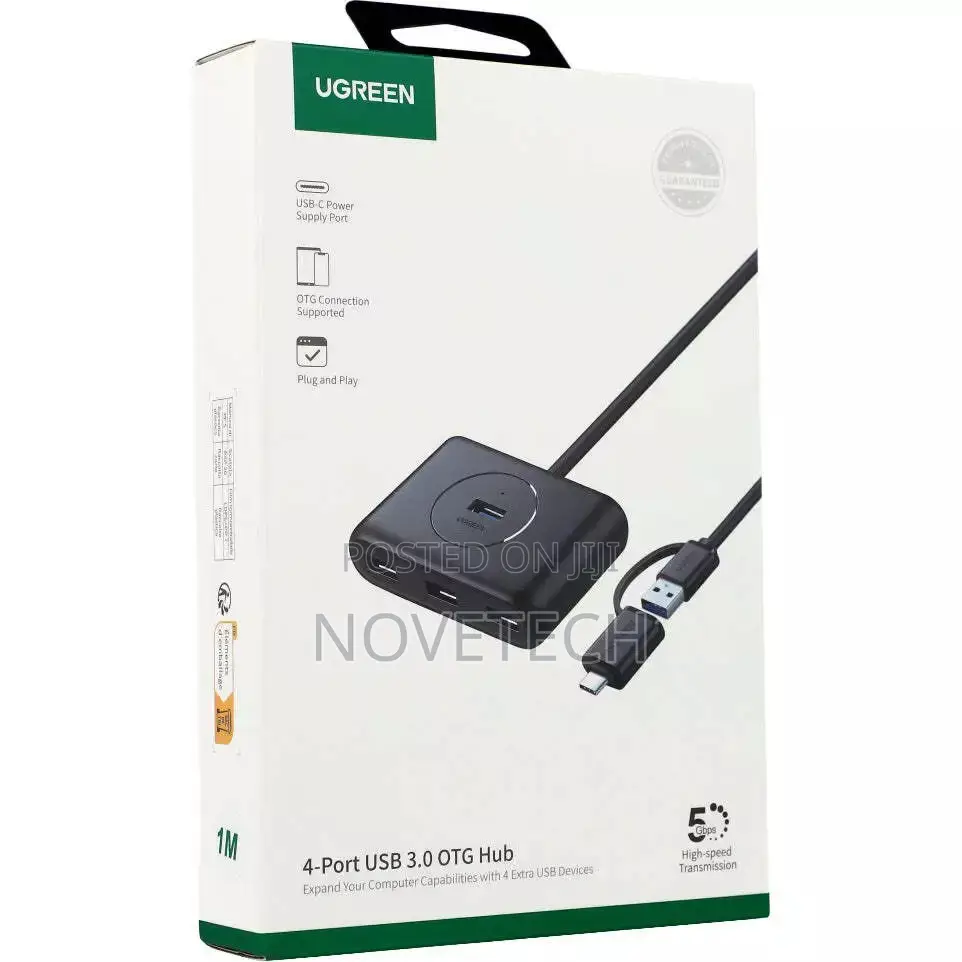 HUB 4 in 1 Usb-Type-C-4xusb 3.0 1m Ugreen CR113 USB Adapter