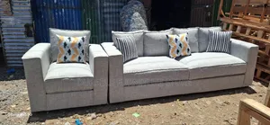 5 Seater Spring Coushions Grey 4-1