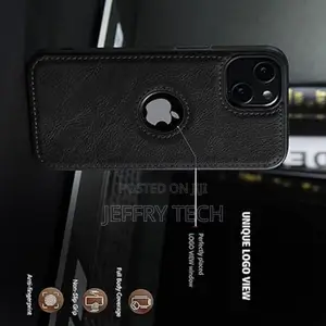 iPhone 16 (Flexible Pu Leather With Logo Cut Soft Touch Case