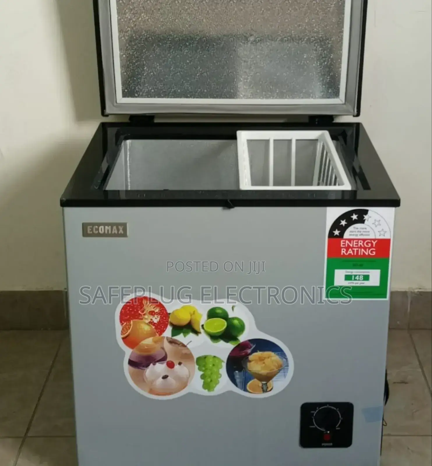 60L Flip Up Lid Freezer - Ecomax Deep Freezer