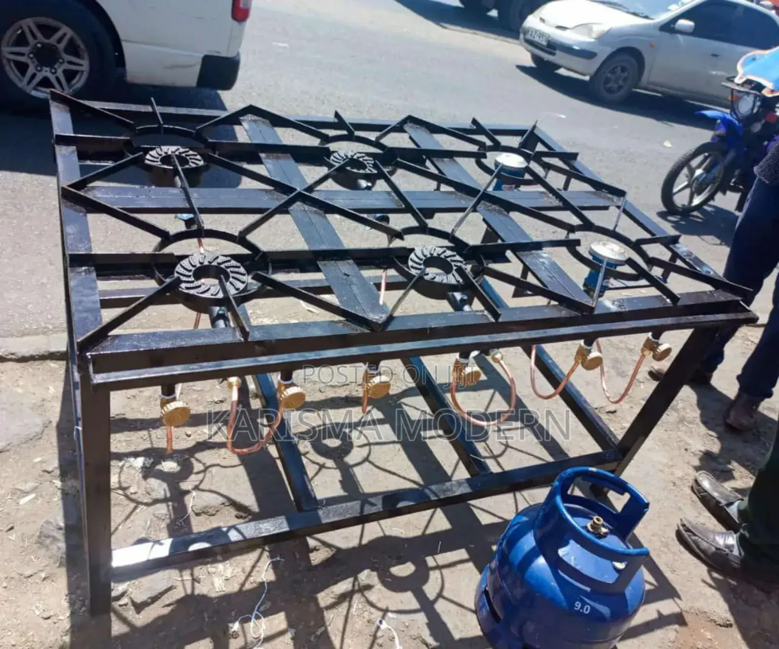 Six Burner Mild Steel Cooker