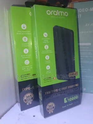 10000 Mah Oraimo Powerbank.Slim and Portable.Very Reliable