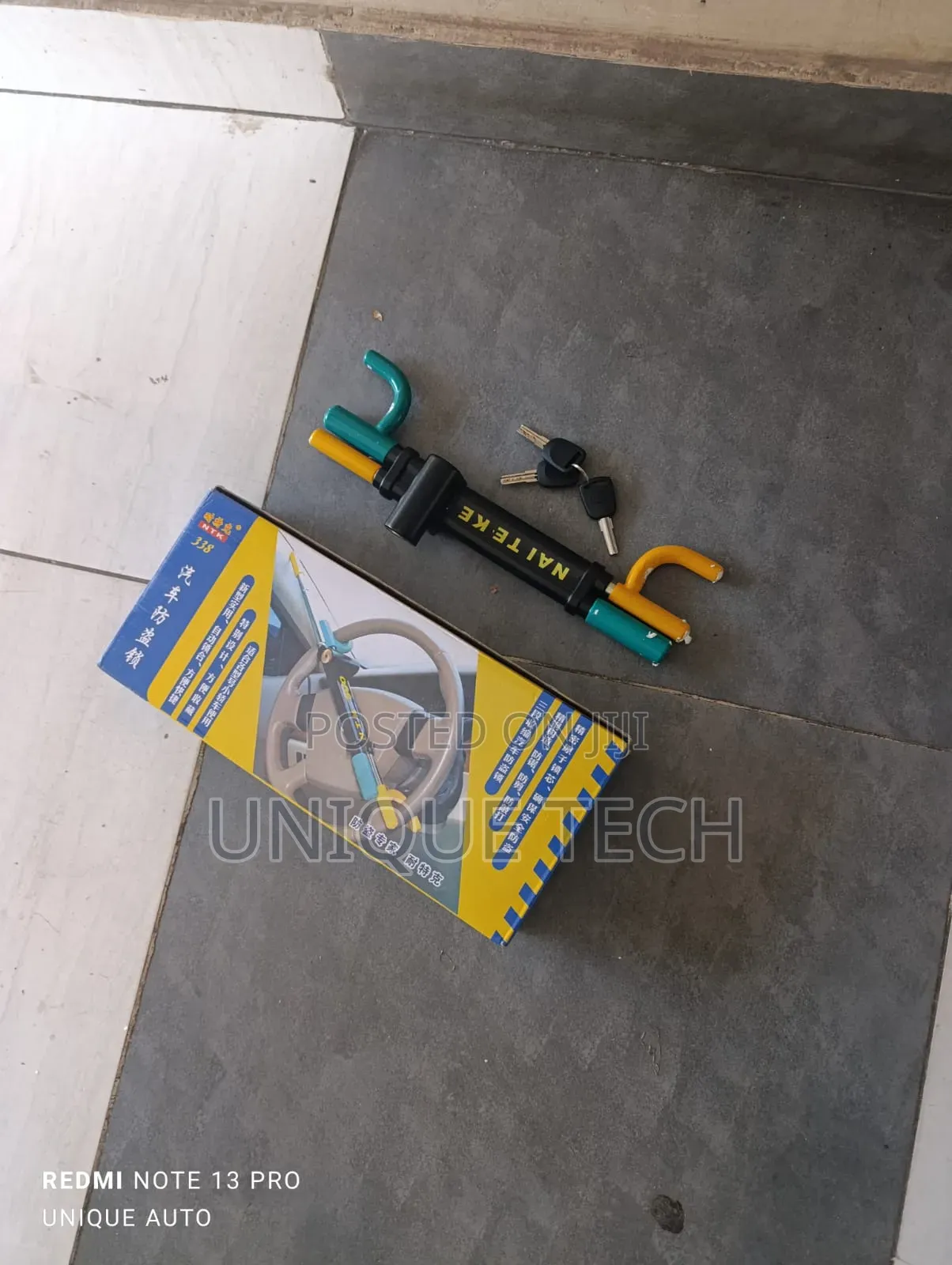 High-Security Steering Wheel Lock