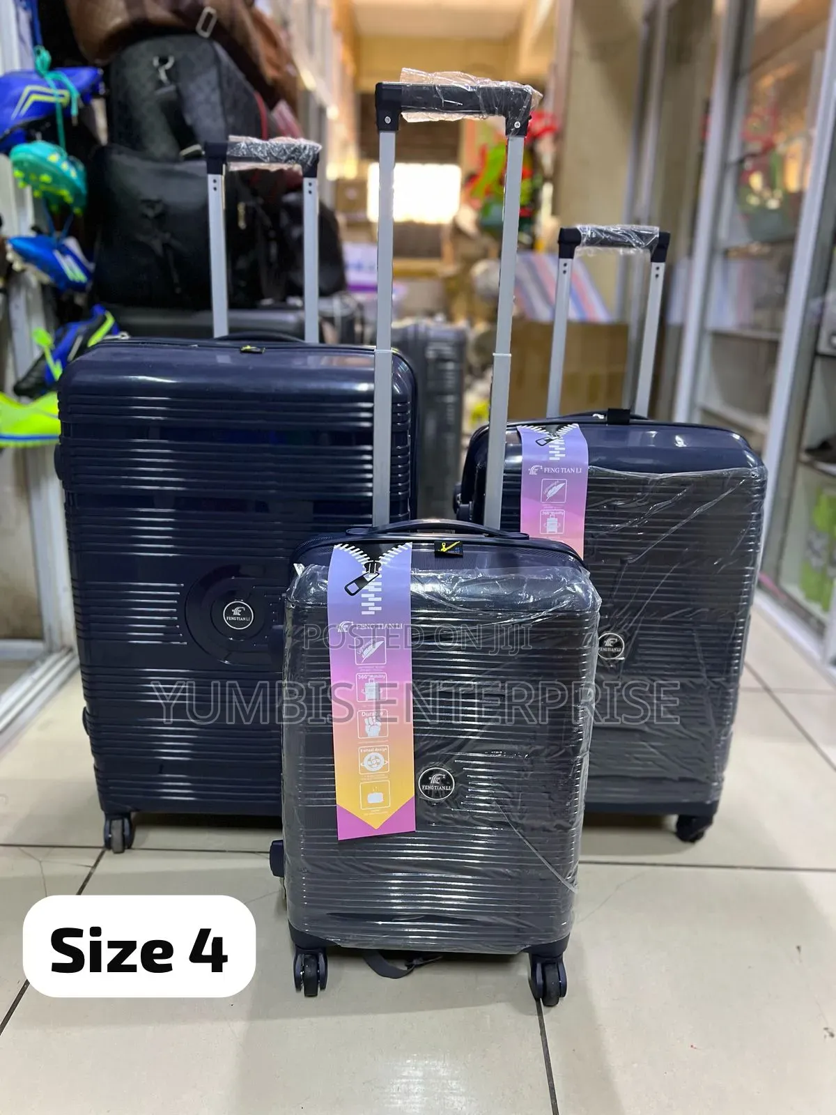 Size 4/26"" Rubber 3 in 1 (Suitcase Sets KSH 8000