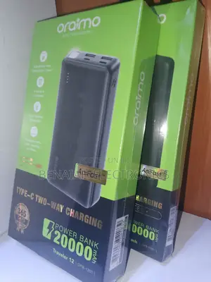 Powerbank 20000 Mah Oraimo 15 Watts.Efficient Reliable