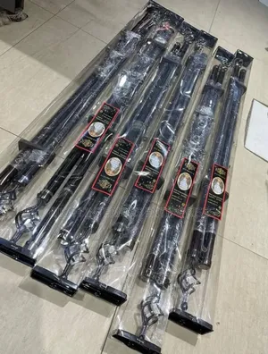 Black 2m Double Curtain Rods