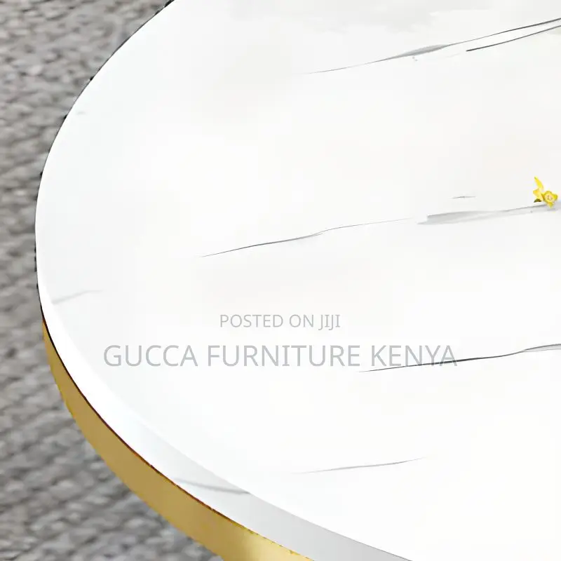 Coffee Tables:Round Marble Coffee Table With Structural Base
