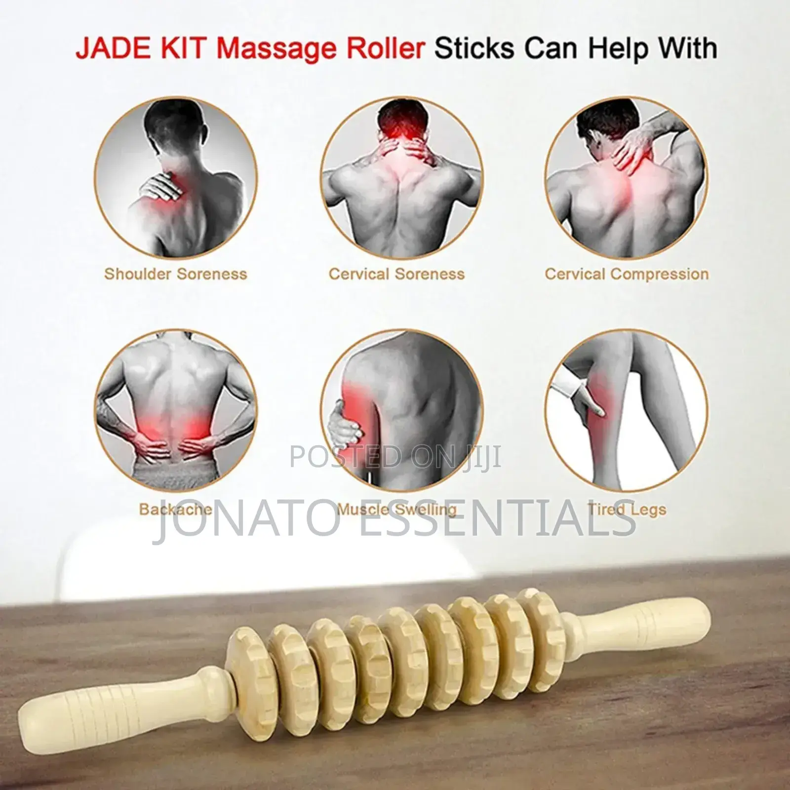 Wood Therapy Massage Tool Roller Stick