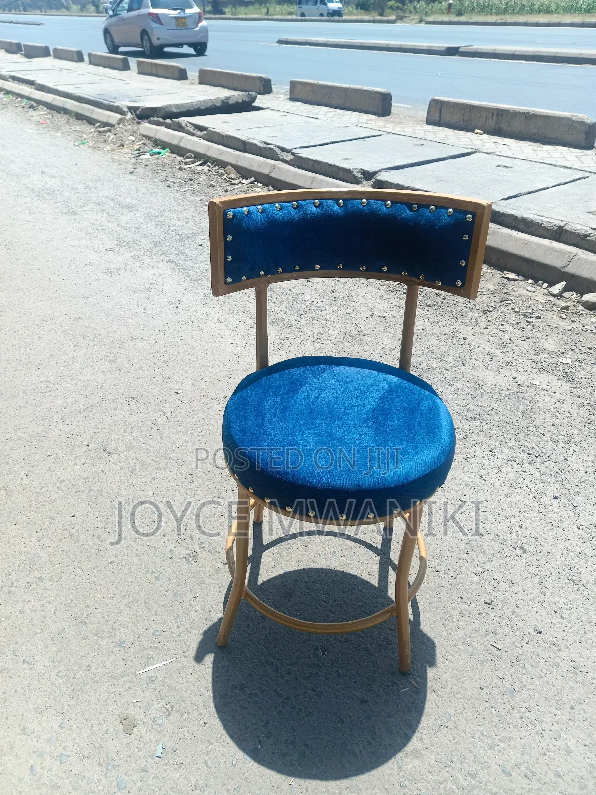 Restaurant Chair, Navy Blue 
