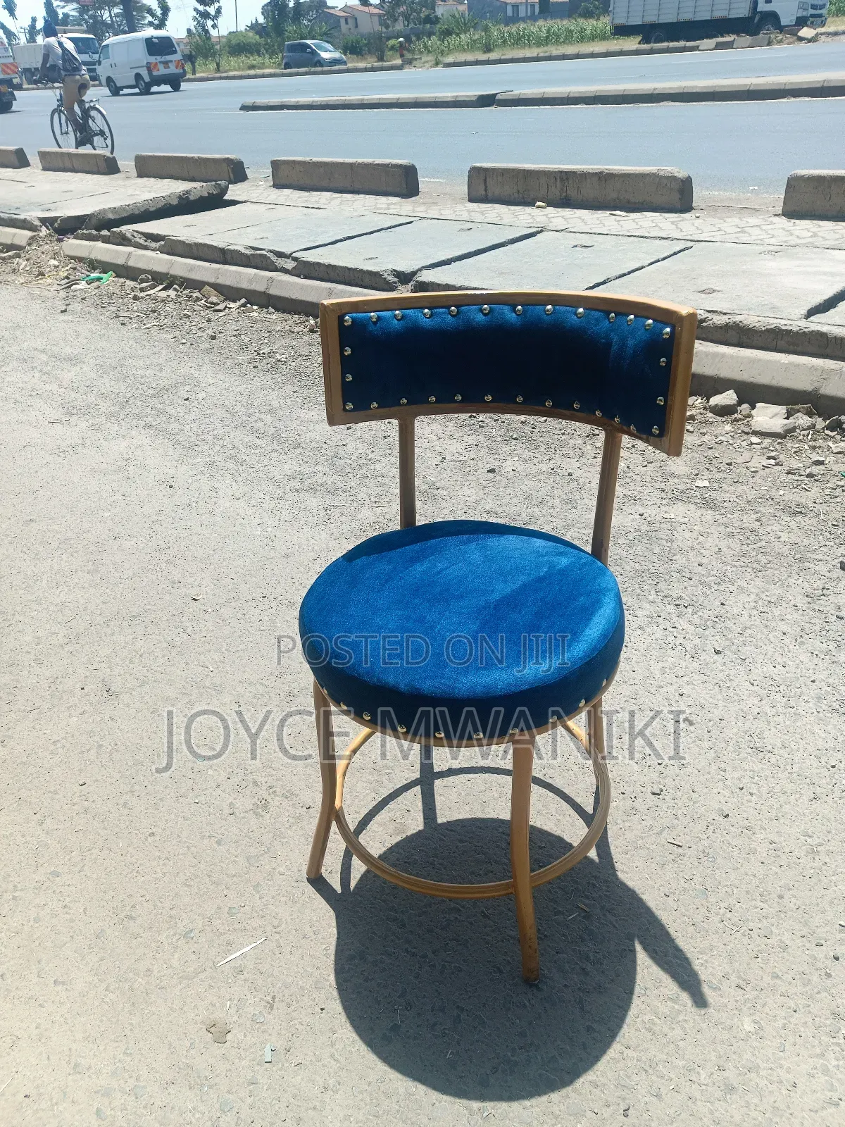 Restaurant Chair, Navy Blue 