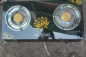 Ailyons Tabletop GAS Cooker - Glass Top - 2 Burners