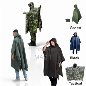 Poncho Raincoats
Colors Green ,Black and KDF