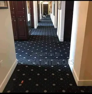 Navy Blue Office Wall to Wall Carpets