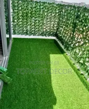 Artificial Balcony Grass Carpet and Privacy Leaves