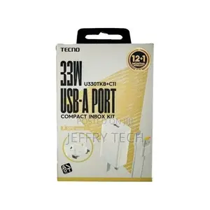Tecno Spark 10 Pro 33W Fast Charger-White