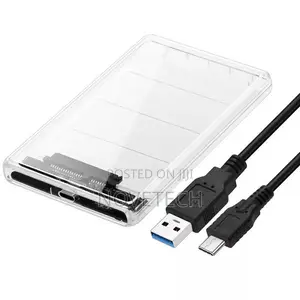 USB-C Transparent External HDD SDD 2.5 " USB 3.1 Enclosur