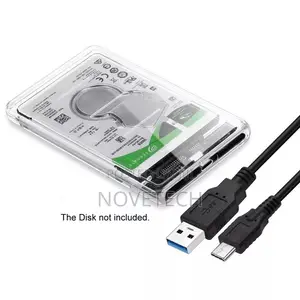 USB-C Transparent External HDD SDD 2.5 " USB 3.1 Enclosur