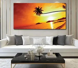 Palm Tree Sway Digital Print on Canvas