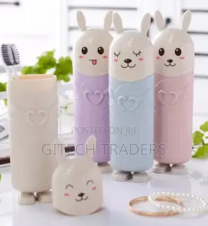 *Cute Portable Rabbit Themed Kids Toothbrush Holders