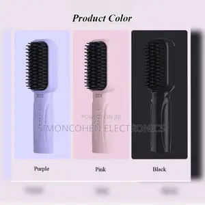 Rechargeable Portable Cordless Hair Straightener Brush