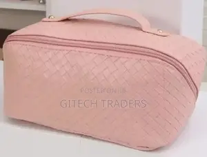 Plaid Make Up Bag Multifunctional PU Leather Makeup