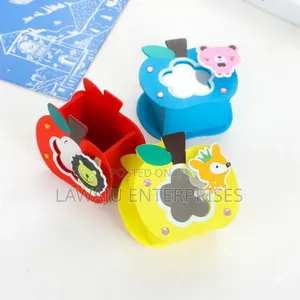 Wooden Pen Stand With Mirror