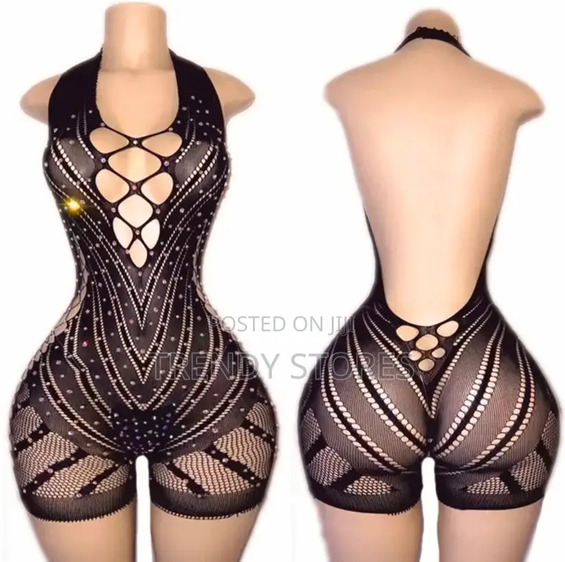 Black Glitter Romper