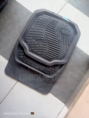 Universal Black Car Mat: Anti-Slip, Waterproof Design