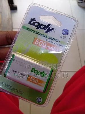 Toply Rechargeable Battery 500mah 9v