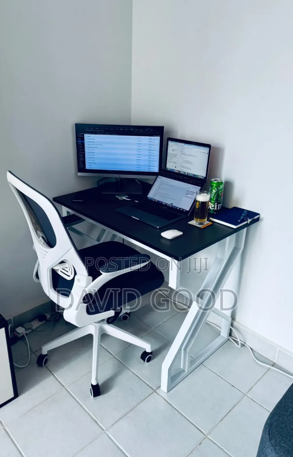Double Frame Table and a Chair
