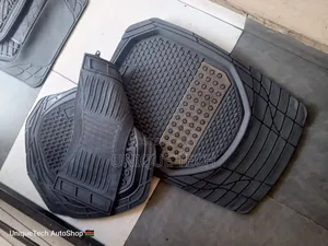 5pc Universal Car Floor Mats ,Silver Patch Waterproof