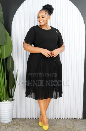 Plus Size Classy Black/Navy Blue 