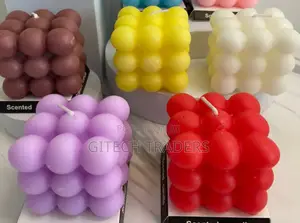 *3D Non-Stick Bubble Cube Scented Candles Silicone Mold