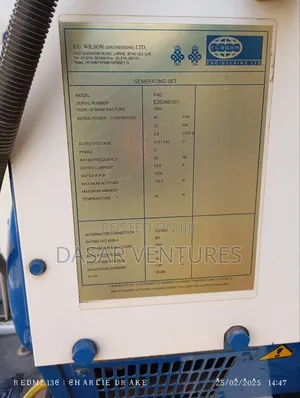 Generator 40kva Perkins Brand