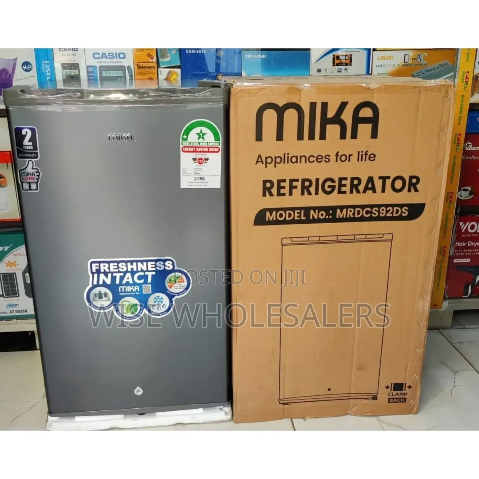 Mika 90l Single Door Fridge.