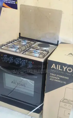 50×55 Ailyons 3+1 Standing Cooker/ Electric Oven - Standing