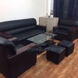 Sofas:5-Seater Leather Executive Office Comfy Sofa Set