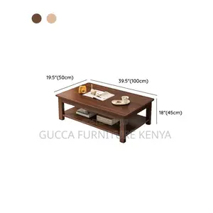 Coffee Tables:Office Auburn Rectangular Wood Coffee Table