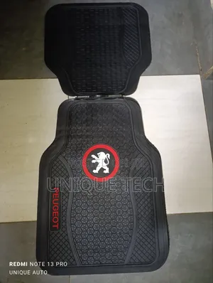 Non-Slip Peugeot Rubber Car Mats - 5pc Set