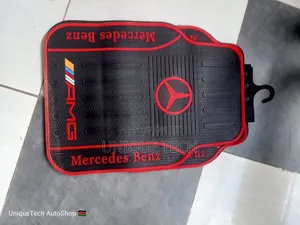 Black Red Mercedes Floor Mat ( Non-Slip Waterproof)