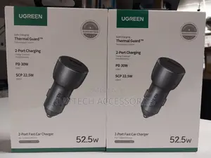Ugreen Usb C Car Charger, 52.5w Type C Car Charger Pd 30w